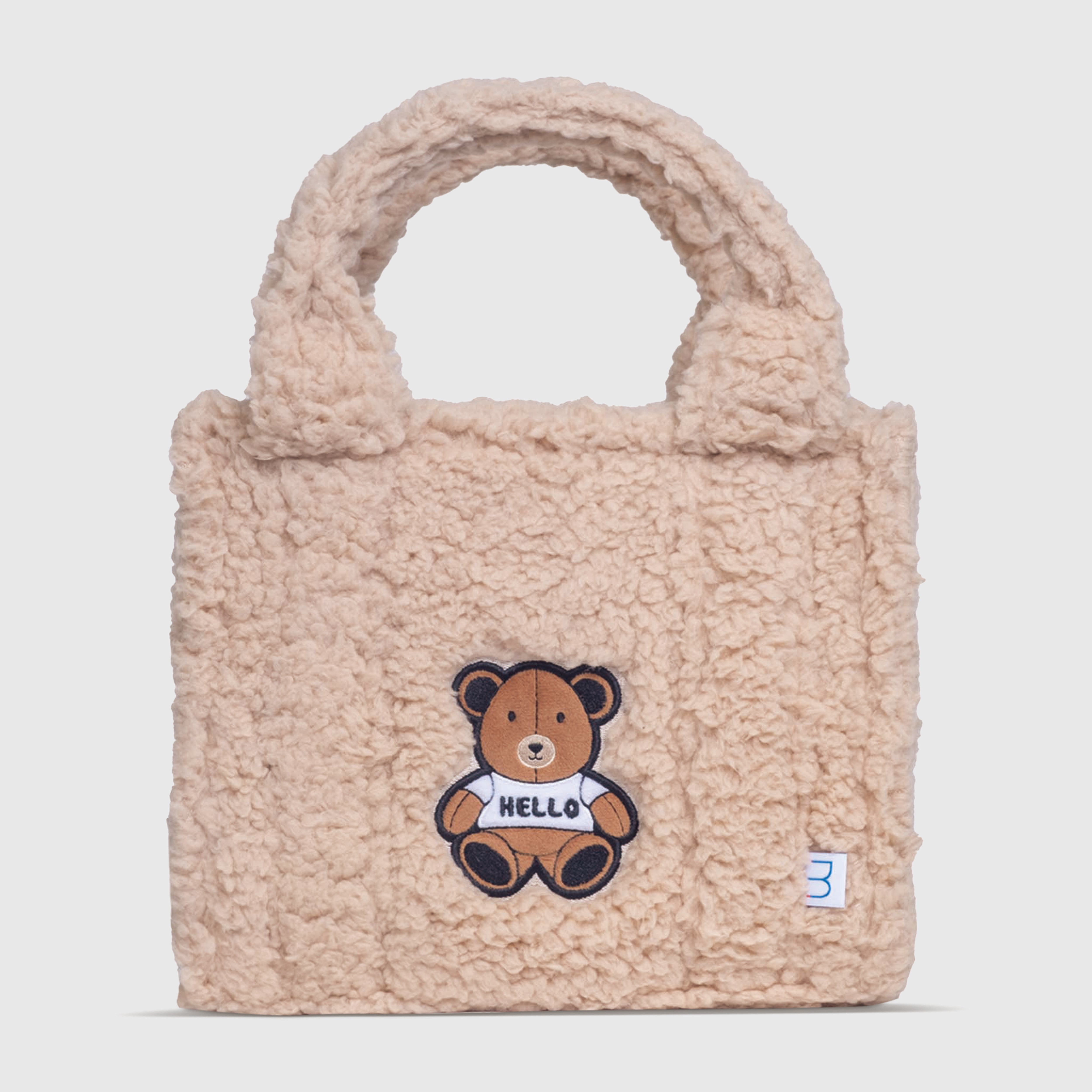 Sherpa Tote + Coin Purse – Teddy Bear Design – mimish, inc.