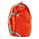 Sleep-n-pack: Packable Sleeping Bag, Big Kid 7-12+ yrs - Orange Oasis/Turquoise Sherpa