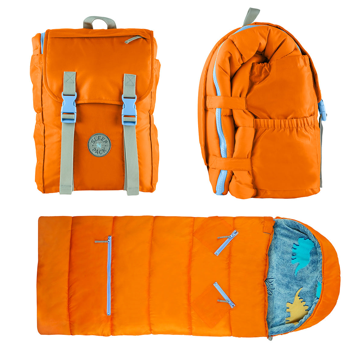 kelty 6 in one dinosaur backpack mimish Sleep-N-Pack: Packable Sleeping Bag, Little Kid 3-6 yrs