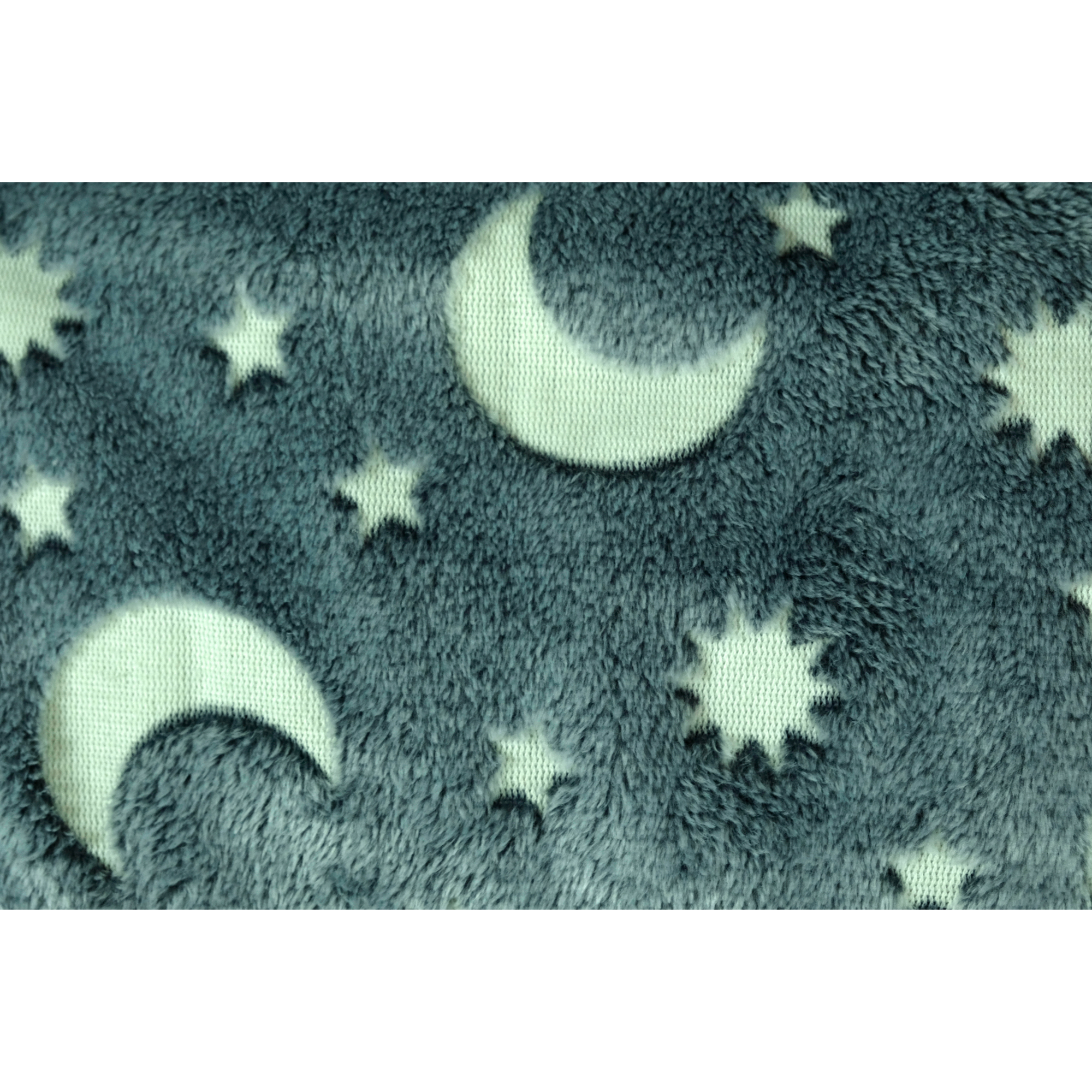 Sleep-N-Pack: Packable Sleeping Bag, Little Kid 3-6 yrs - Surfer Blue/Glow In The Dark Moon & Stars