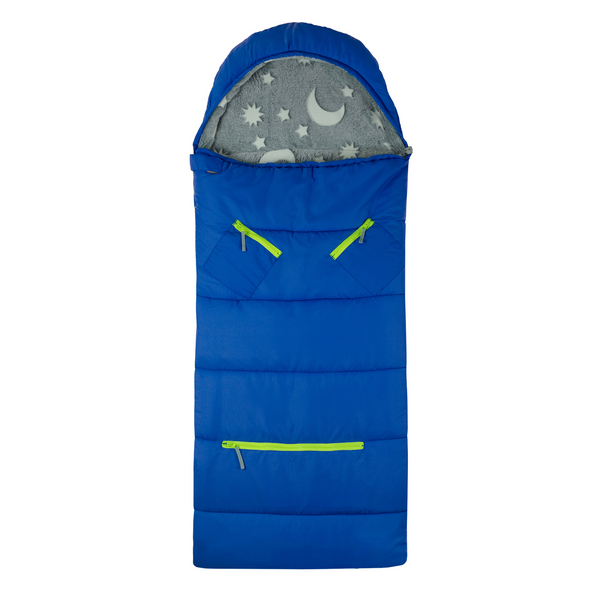 Mimish Sleep-N-Pack: Packable Sleeping Bag, Glow In The Dark