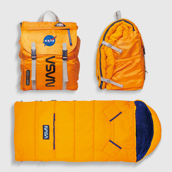 Sleep-N-Pack™ - Cozy Fleece Liner - ORANGE – mimish, inc.