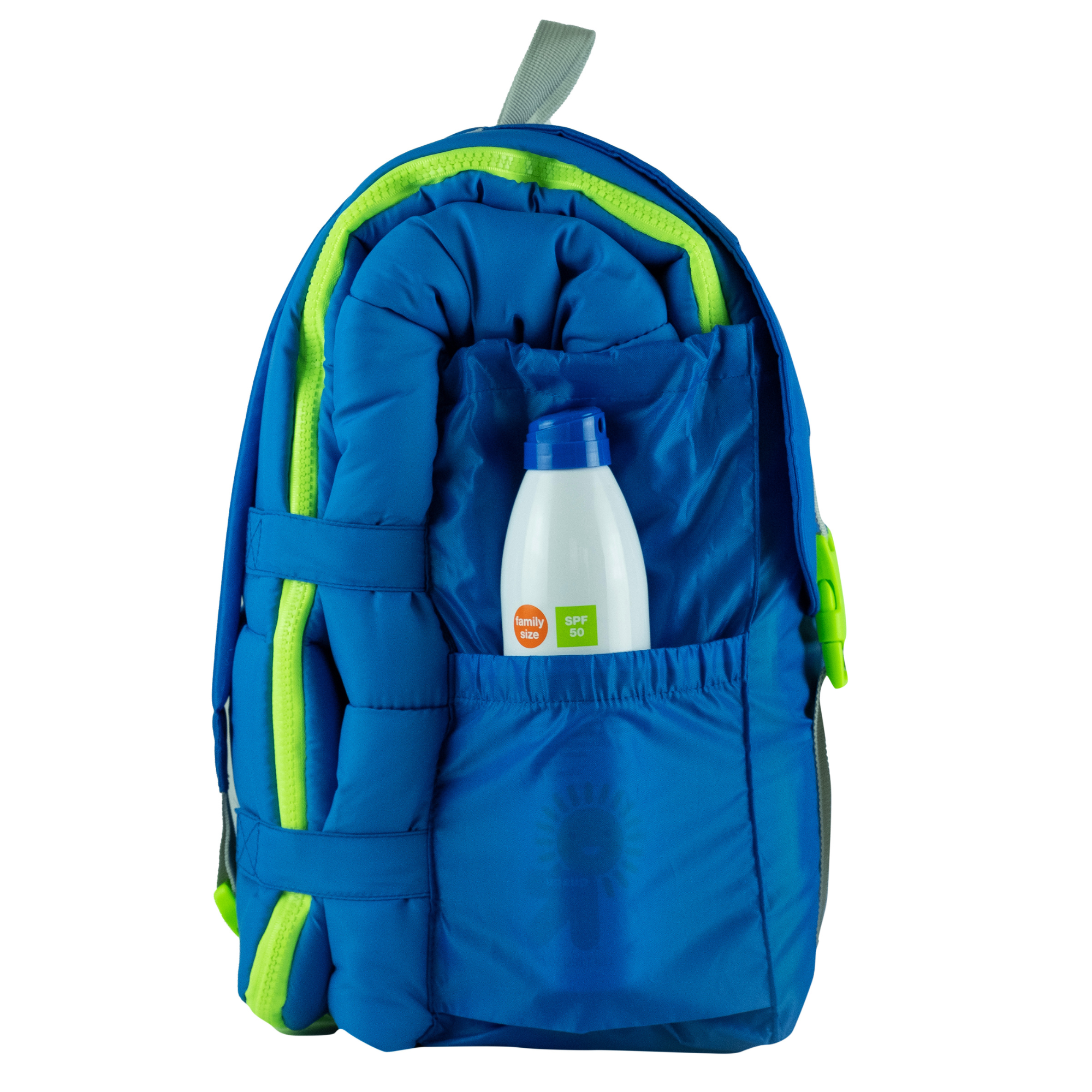 Sleep-N-Pack: Packable Sleeping Bag, Little Kid 3-6 yrs - Surfer Blue/Glow In The Dark Moon & Stars