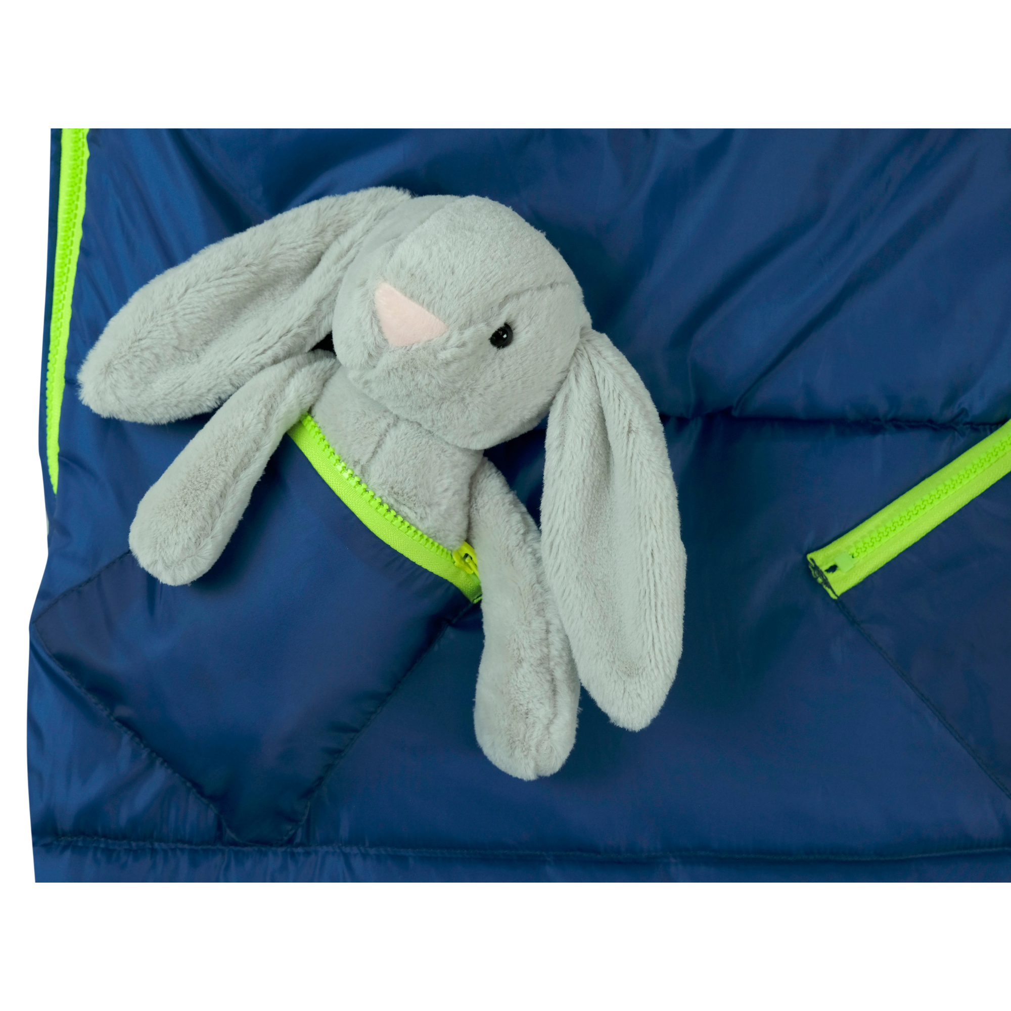Sleep-N-Pack: Packable Sleeping Bag, Little Kid 3-6 yrs - Surfer Blue/Glow In The Dark Moon & Stars