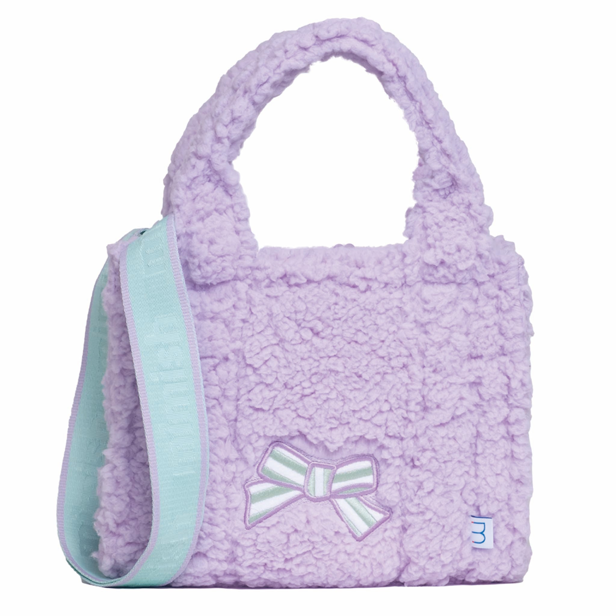 Sherpa Tote Bag – Cozy, Colorful & Convertible with Matching Coin Purse, Bows