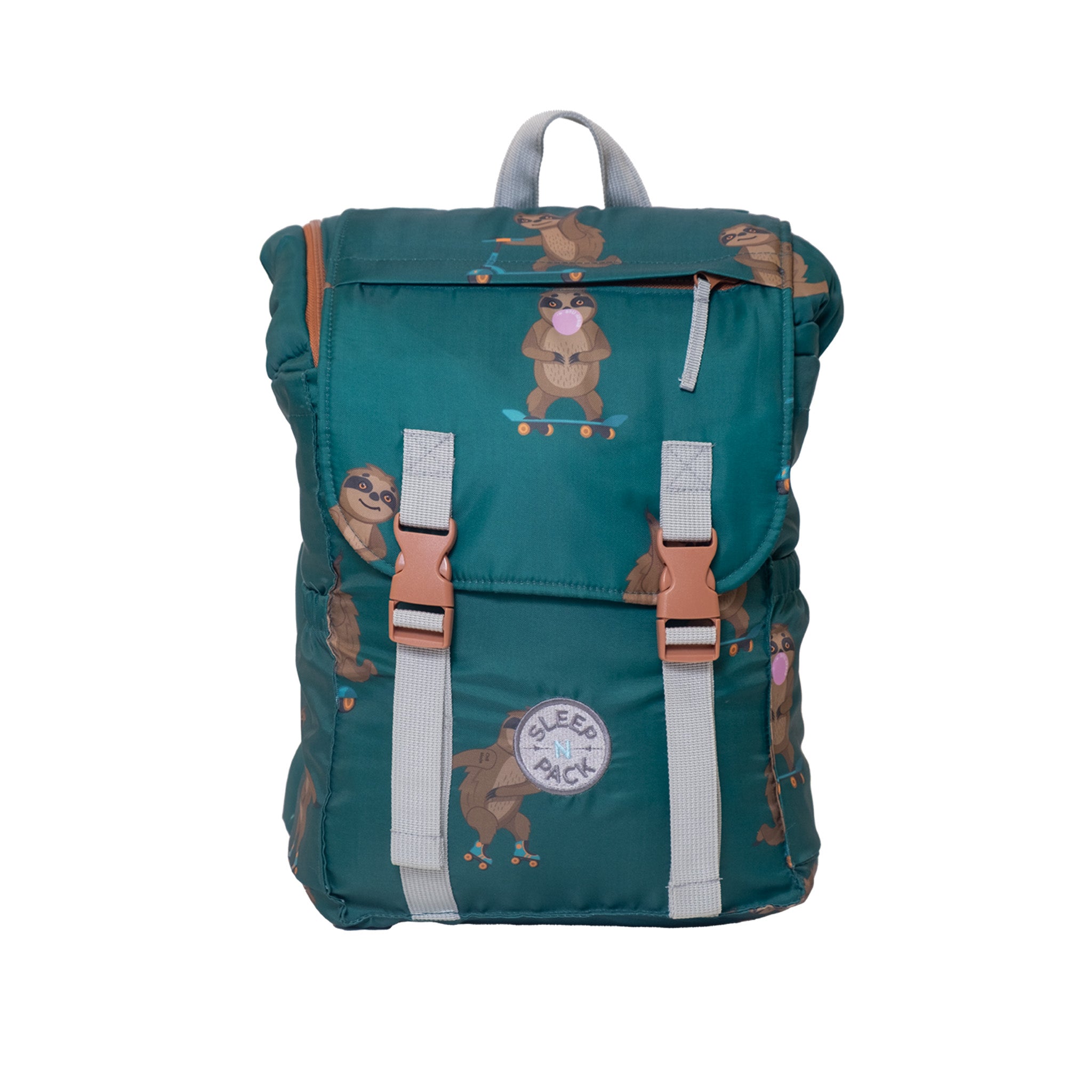 Sleep-N-Pack™ – Little Kid Size | Pals in Print: Skating Sloths