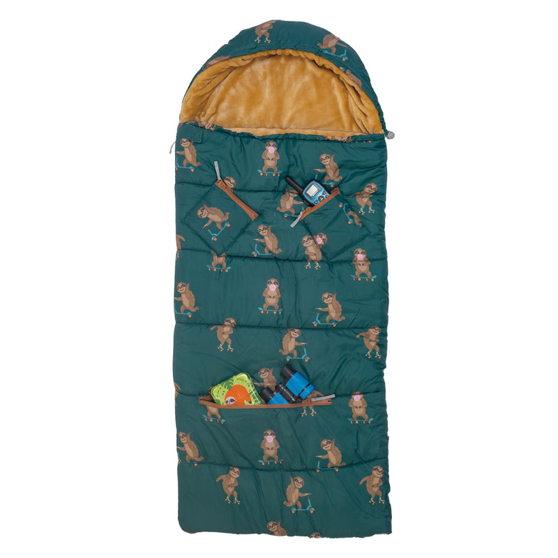 Mimish Sleep-N-Pack™ – Little Kid Size | Pals in Print: Skating Sloths