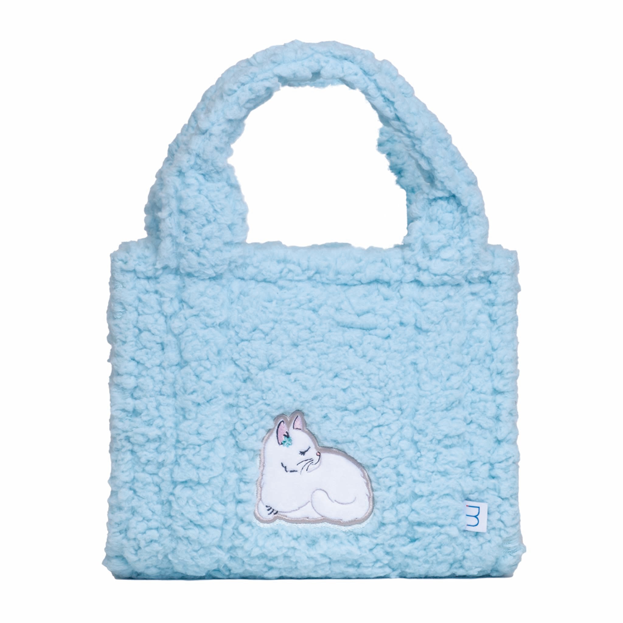 Sherpa Tote Bag – Cozy, Colorful & Convertible with Matching Coin Purse, Sweet Cats