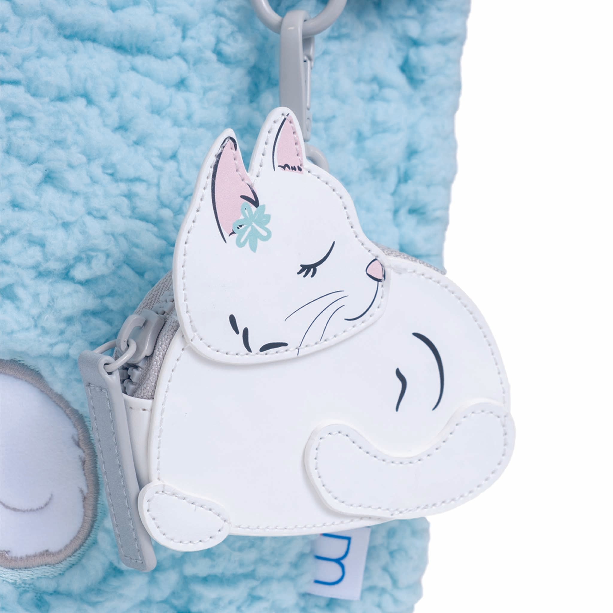 Sherpa Tote Bag – Cozy, Colorful & Convertible with Matching Coin Purse, Sweet Cats