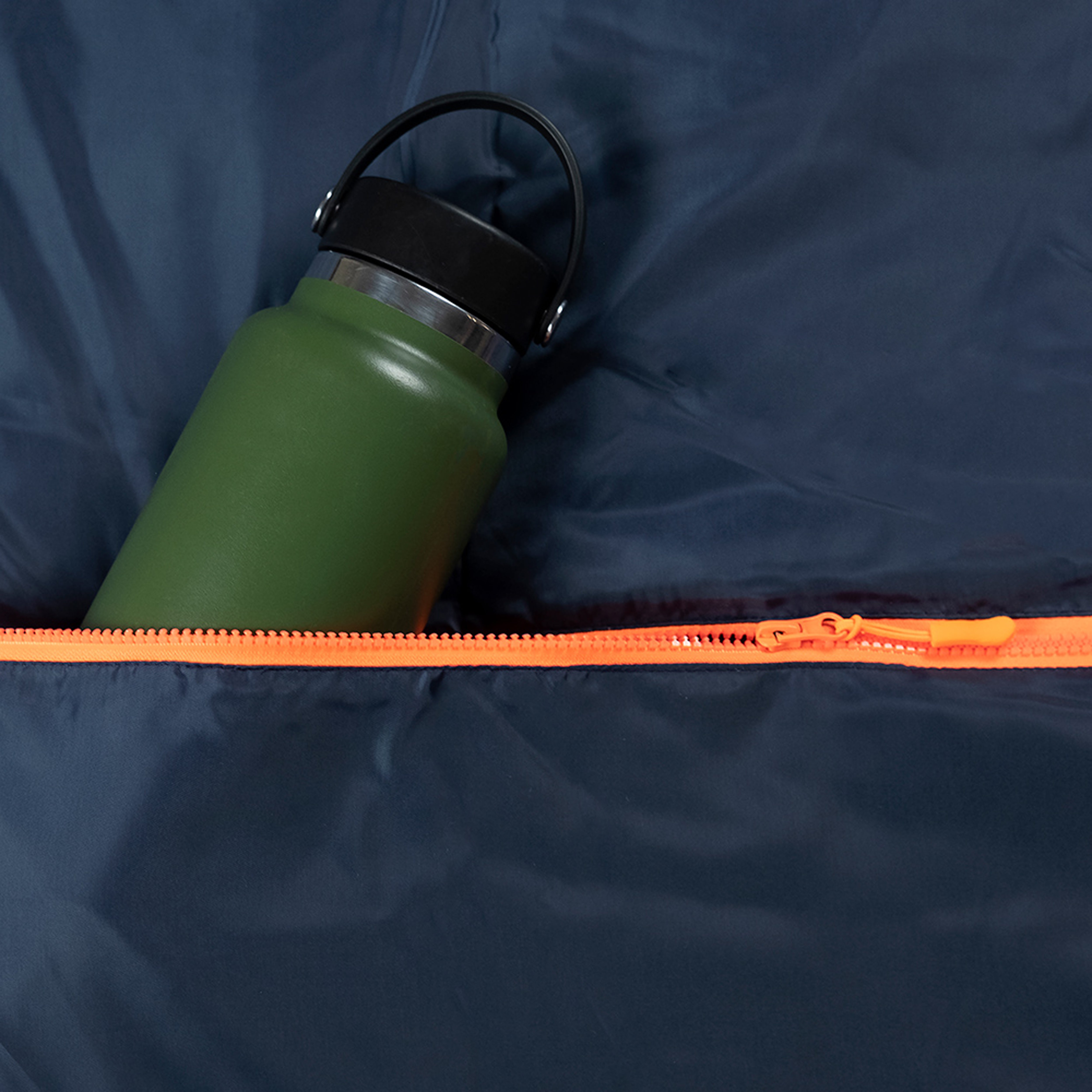 Sleep-n-pack: Packable Sleeping Bag, Big Kid 7-12+ yrs - Navy/Green
