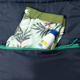 Sleep-n-pack: Packable Sleeping Bag, Big Kid 7-12+ yrs - Navy/Grey Sherpa