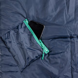 Sleep-n-pack: Packable Sleeping Bag, Big Kid 7-12+ yrs - Navy/Grey Sherpa