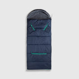 Sleep-n-pack: Packable Sleeping Bag, Big Kid 7-12+ yrs - Navy/Grey Sherpa