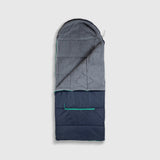Sleep-n-pack: Packable Sleeping Bag, Big Kid 7-12+ yrs - Navy/Grey Sherpa