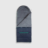 Sleep-n-pack: Packable Sleeping Bag, Big Kid 7-12+ yrs - Navy/Grey Sherpa