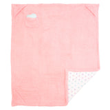 Cozy Switch Blanket – Reversible Sherpa & Glow-in-the-Dark Blanket with Plush Toy Pocket, Glow Hearts
