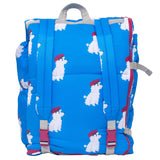 Sleep-N-Pack™ Big Kid Sleeping Bag Backpack – French Poodle Print in Brilliant Blue