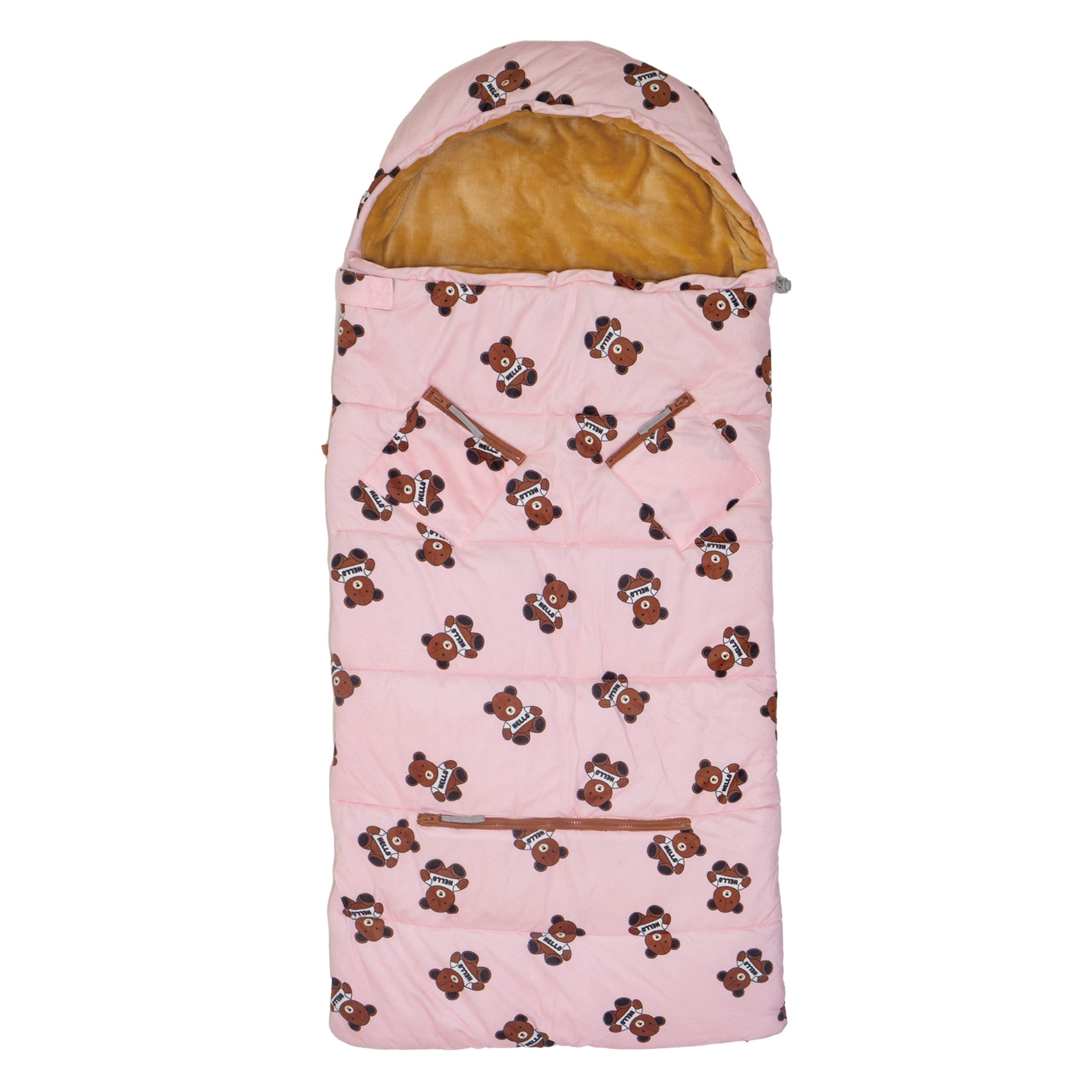 Sleep-N-Pack™ – Little Kid Size | Cozy Mink Collection: Teddy Bears
