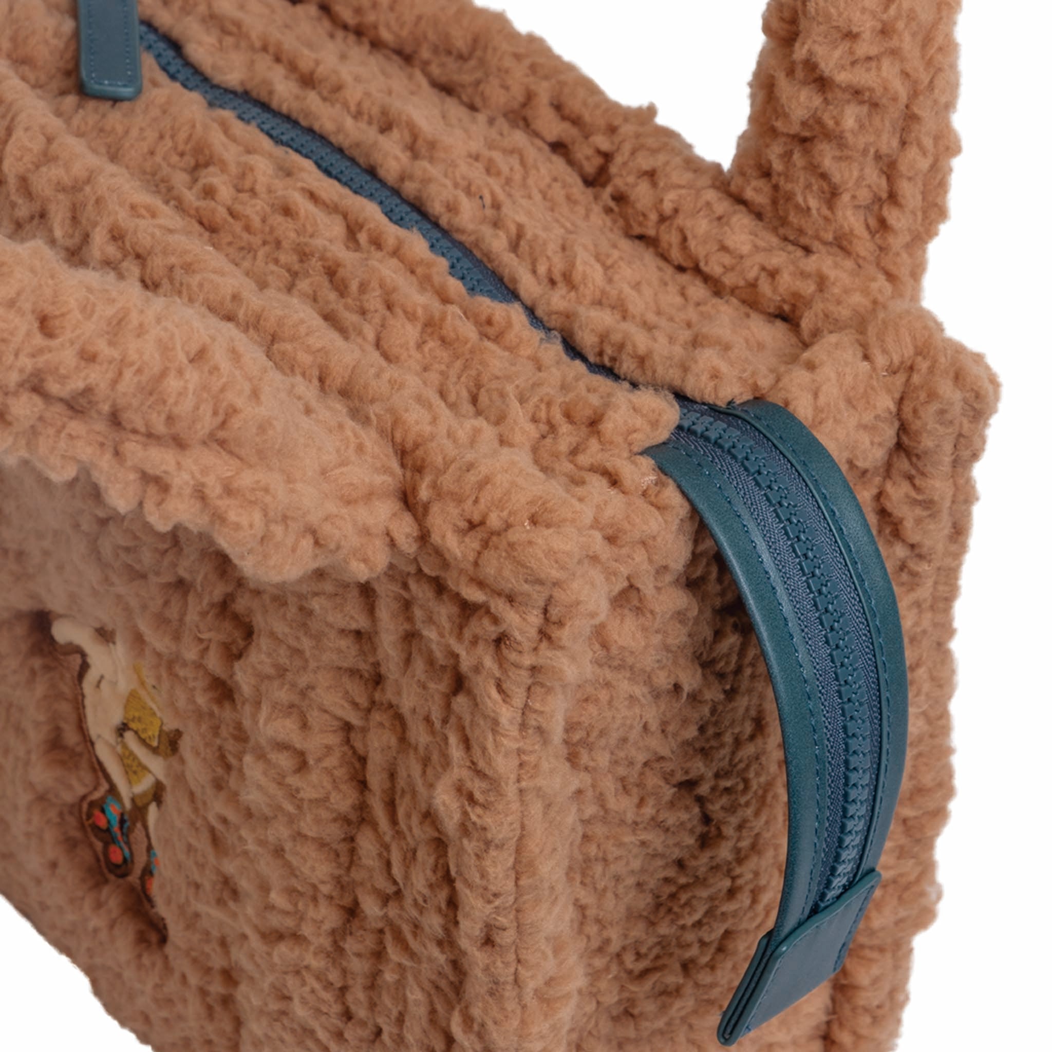 Sherpa Tote Bag – Cozy, Colorful & Convertible with Matching Coin Purse, Skating Sloths