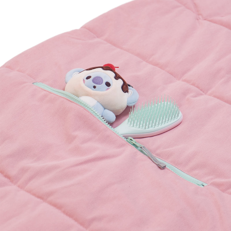 Sleep-N-Pack™ – Little Kid Size | Bows & Ruffles Cotton Candy Pink Corduroy