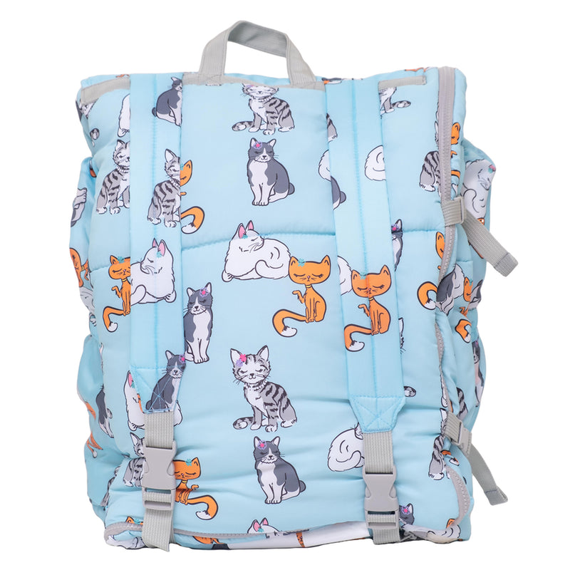 Sleep-N-Pack™ Big Kid Sleeping Bag Backpack – Sweet Cats Print