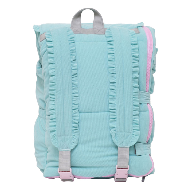 Sleep-N-Pack™ – Little Kid Size | Bows & Ruffles Tanager Turquoise Corduroy
