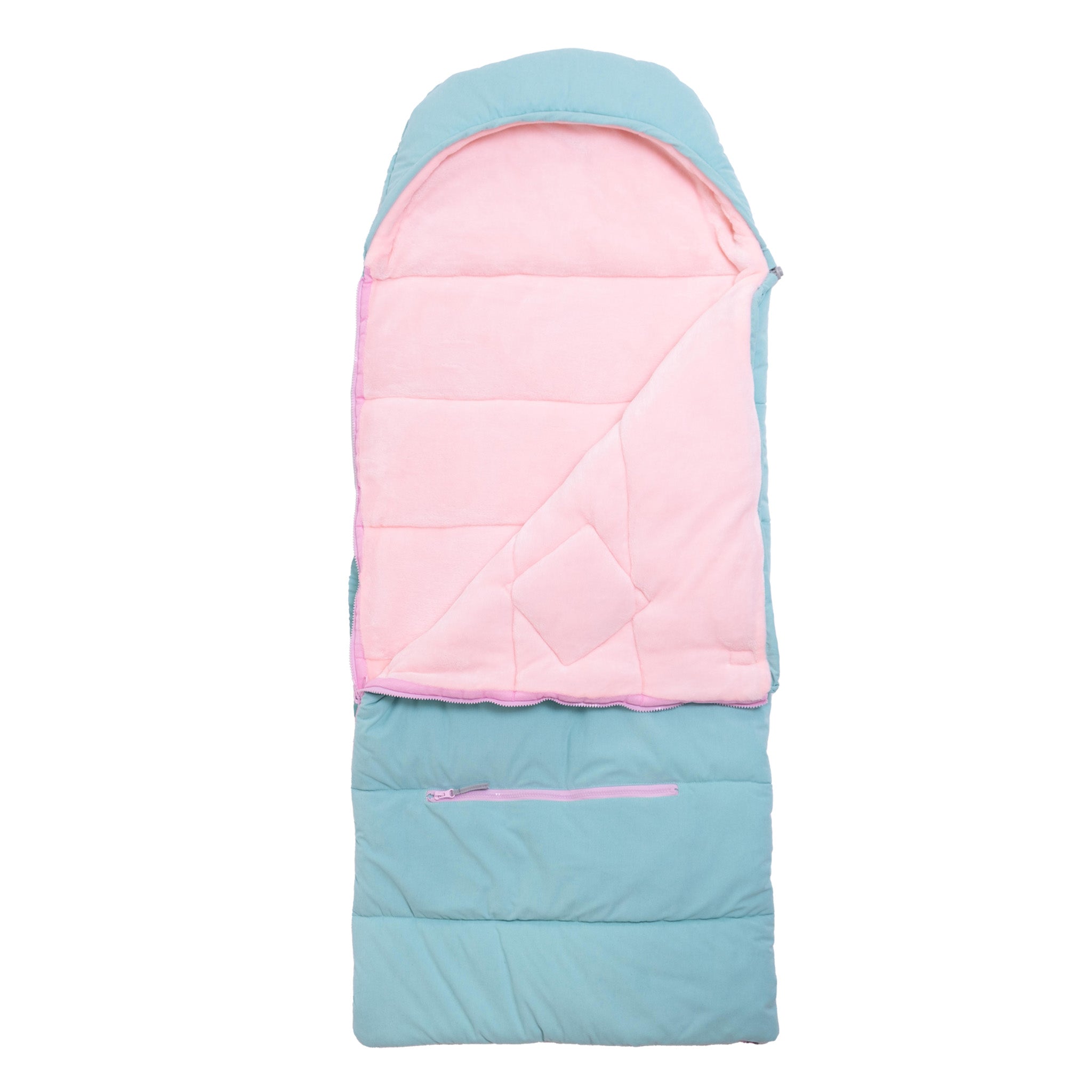 Sleep-N-Pack™ – Little Kid Size | Bows & Ruffles Tanager Turquoise Corduroy