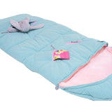 Sleep-N-Pack™ – Little Kid Size | Bows & Ruffles Tanager Turquoise Corduroy