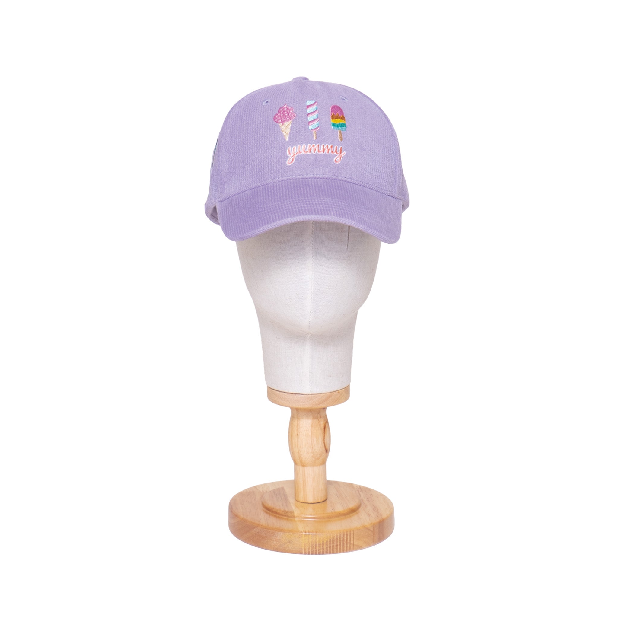 Corduroy Baseball Hat – Ice Cream Applique & Patches