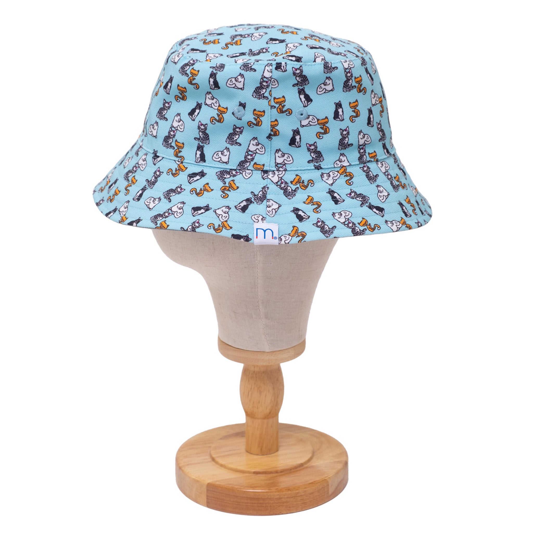 Reversible Bucket Hat – Pals in Print Collection: Sweet Cats