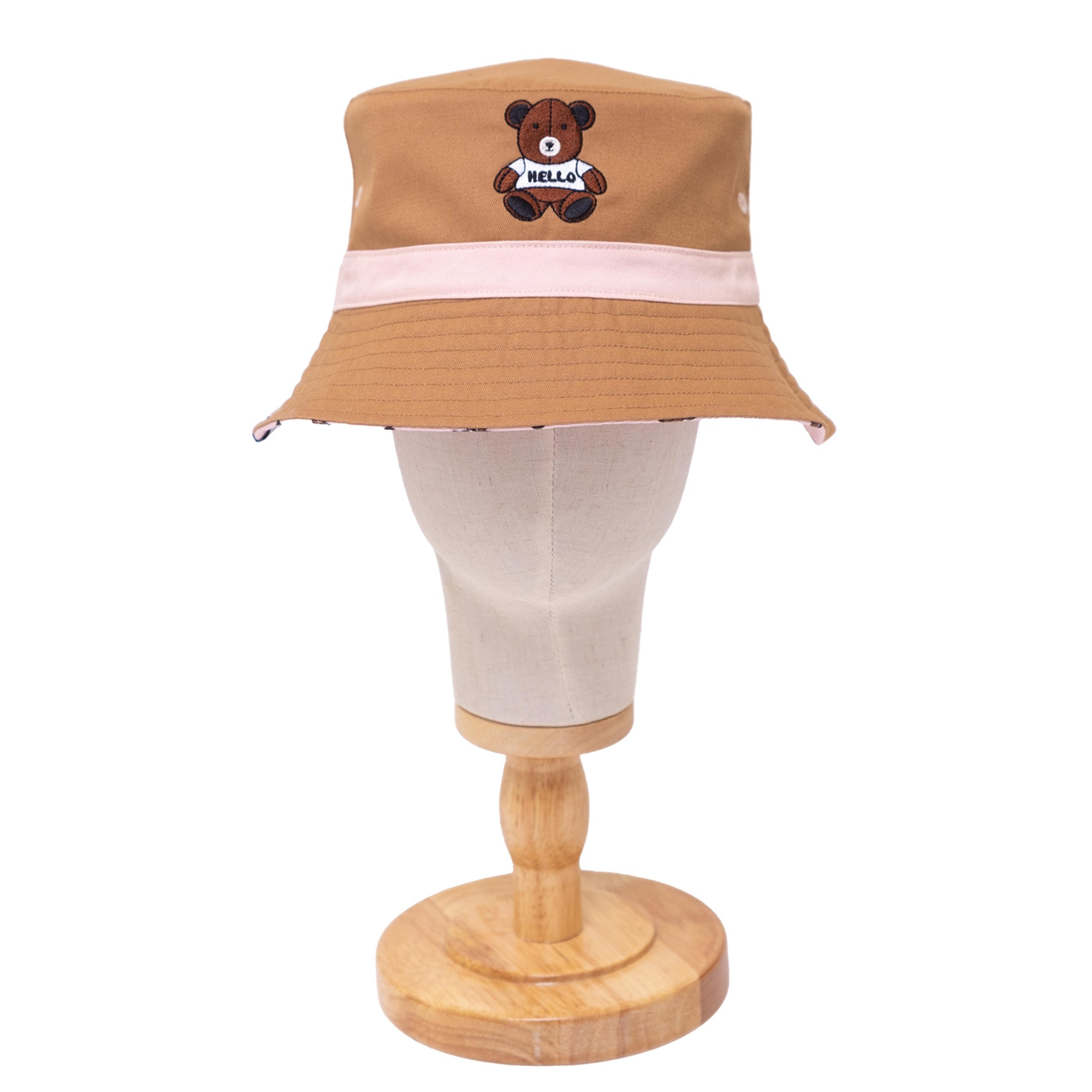 Reversible Bucket Hat – Pals in Print Collection: Teddy Bears