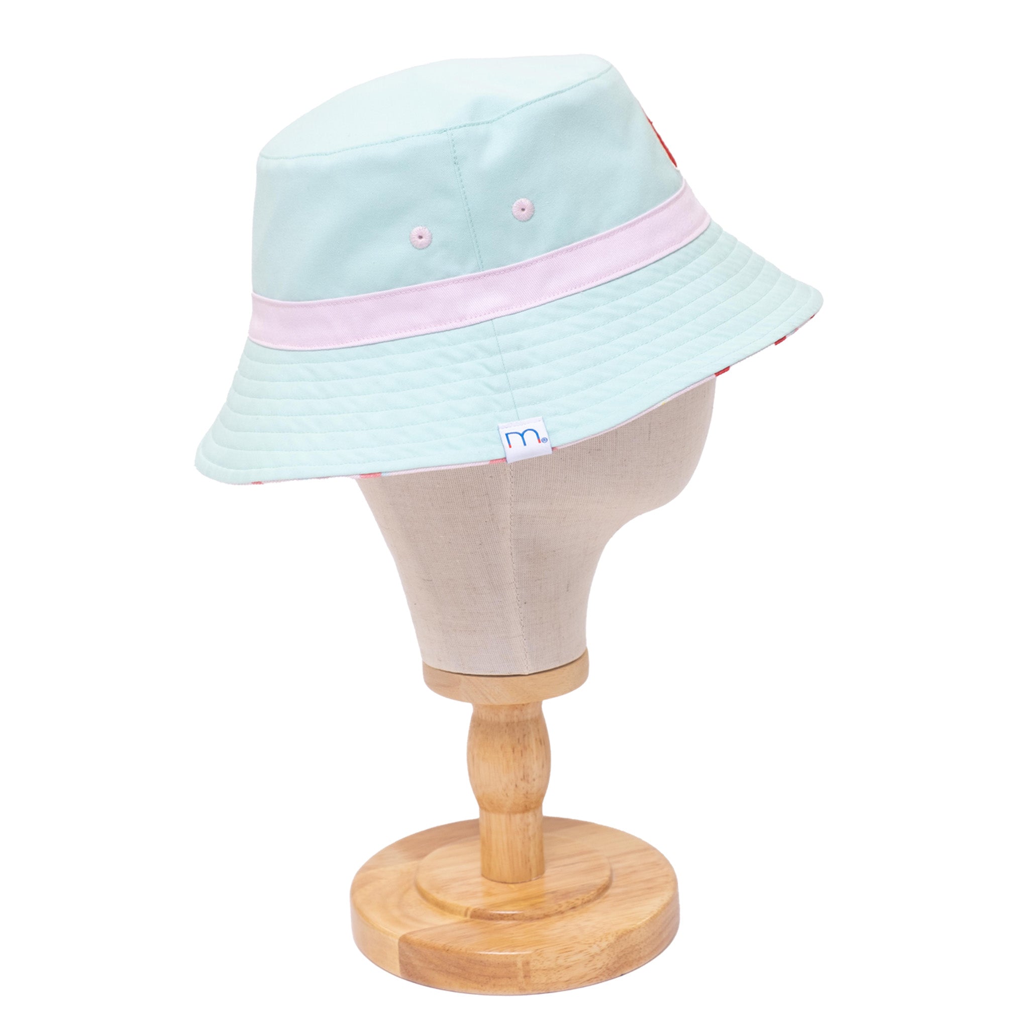 Reversible Bucket Hat – Strawberries + Daisies