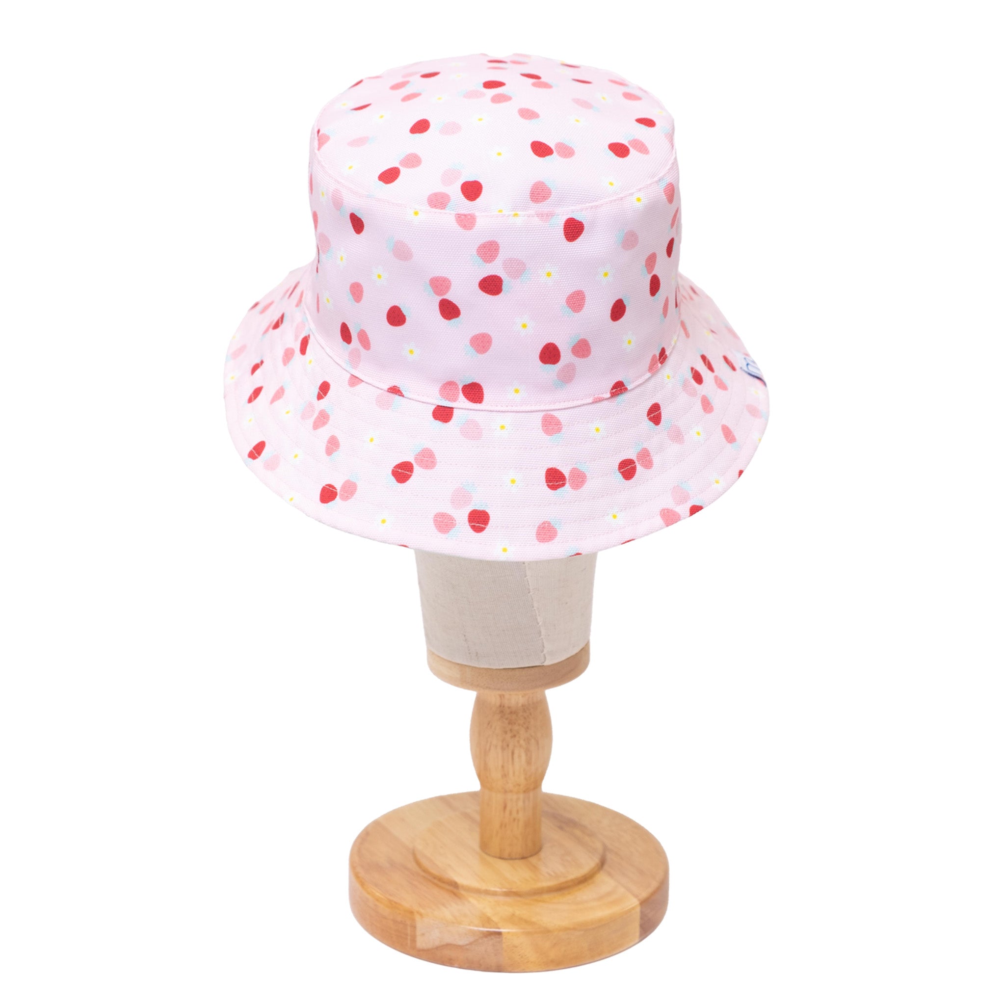 Reversible Bucket Hat – Strawberries + Daisies