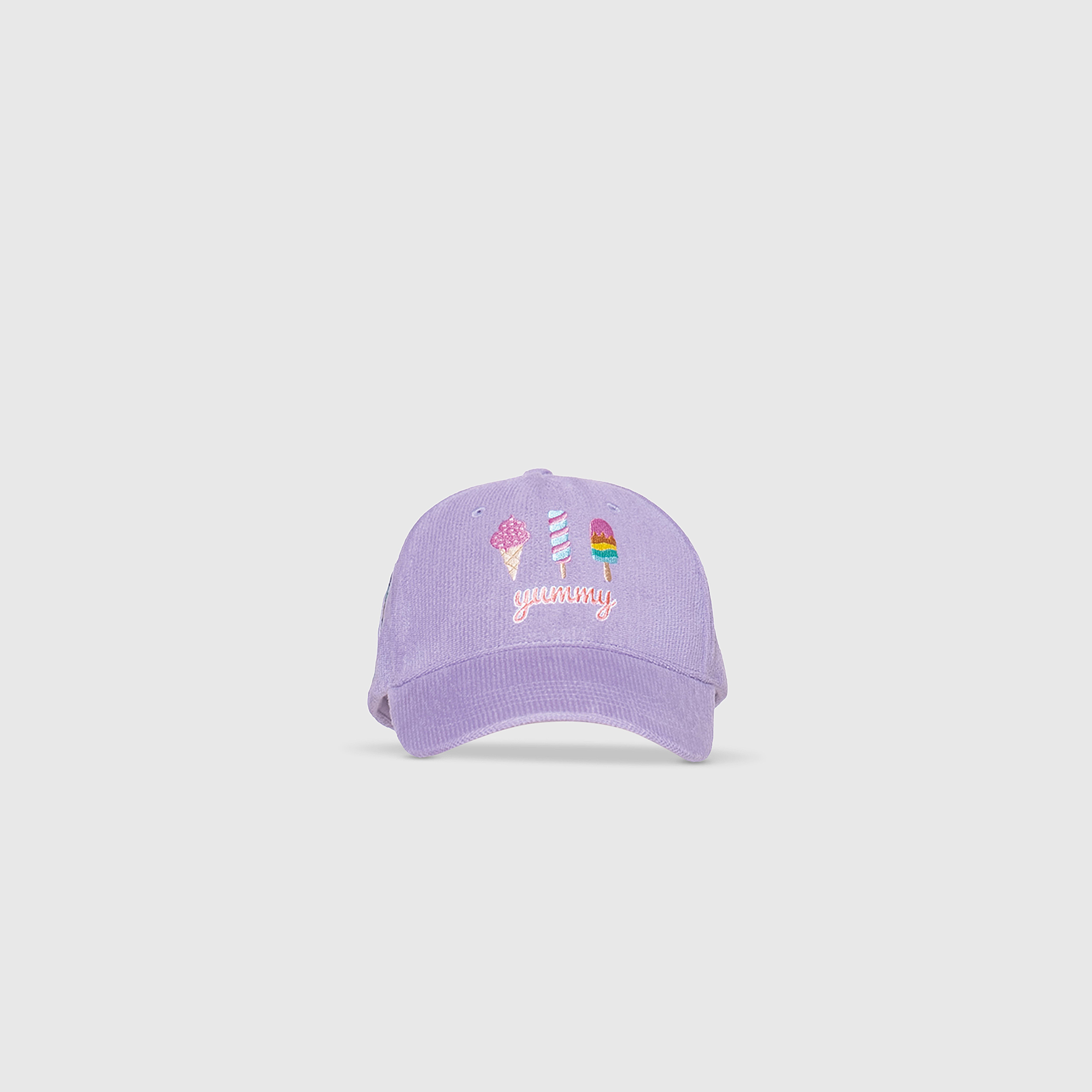 Corduroy Baseball Hat – Ice Cream Applique & Patches