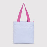 Color Block Tote – Corduroy & Sherpa Bag with Double Pockets + Cozy Coin Purse, BlueBell