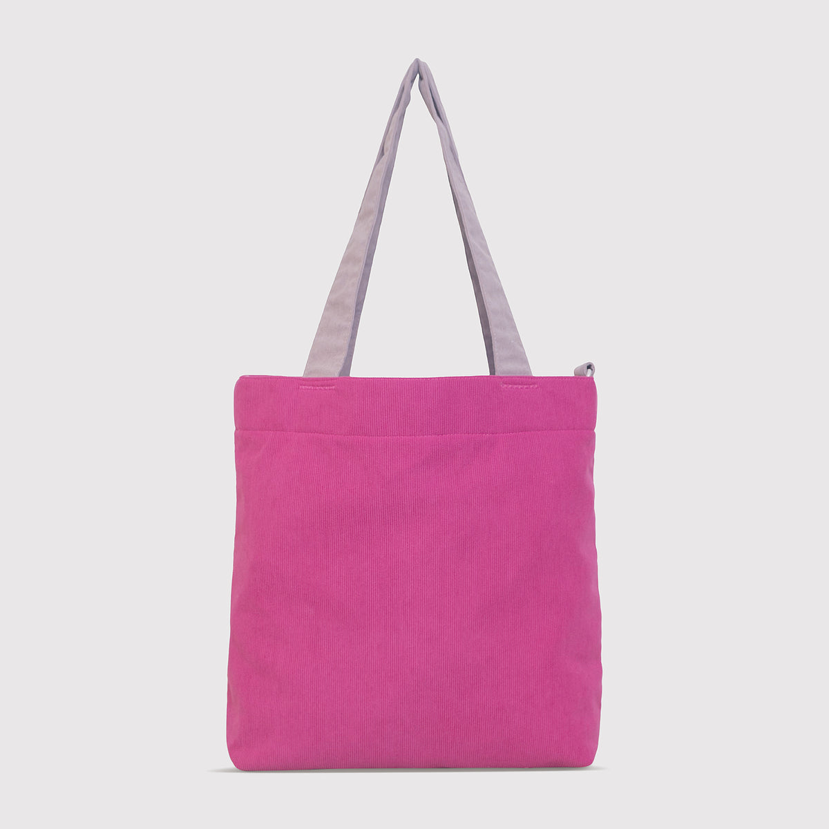 Color Block Tote – Corduroy & Sherpa Bag with Double Pockets + Cozy Coin Purse, Hibisucs