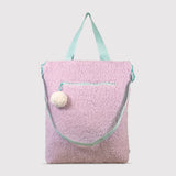 Snuggle Tote XL – The Oversized Sherpa Tote Bag for Sleepovers, Violet Dreams