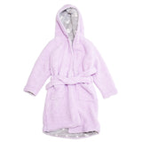 Cozy Switch Robe – Reversible Glow-in-the-Dark & Sherpa Robe for Kids, Orchid Kittens