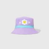 Reversible Bucket Hat – Happy Daisy Stripes
