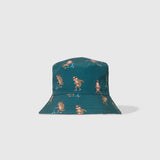 Reversible Bucket Hat – Pals in Print Collection: Skating Sloths