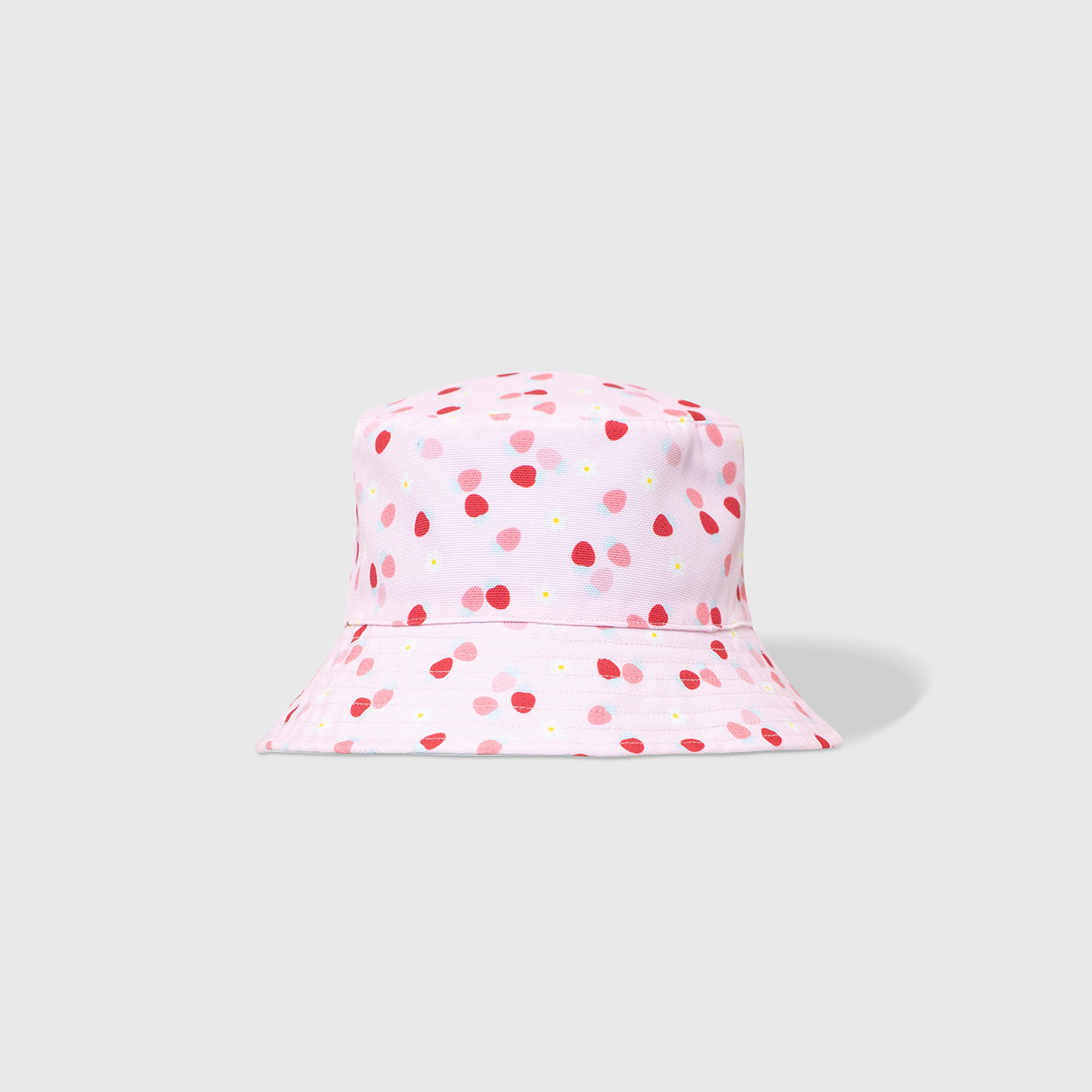 Reversible Bucket Hat – Strawberries + Daisies
