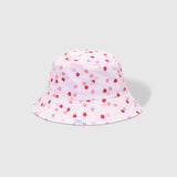 Reversible Bucket Hat – Strawberries + Daisies
