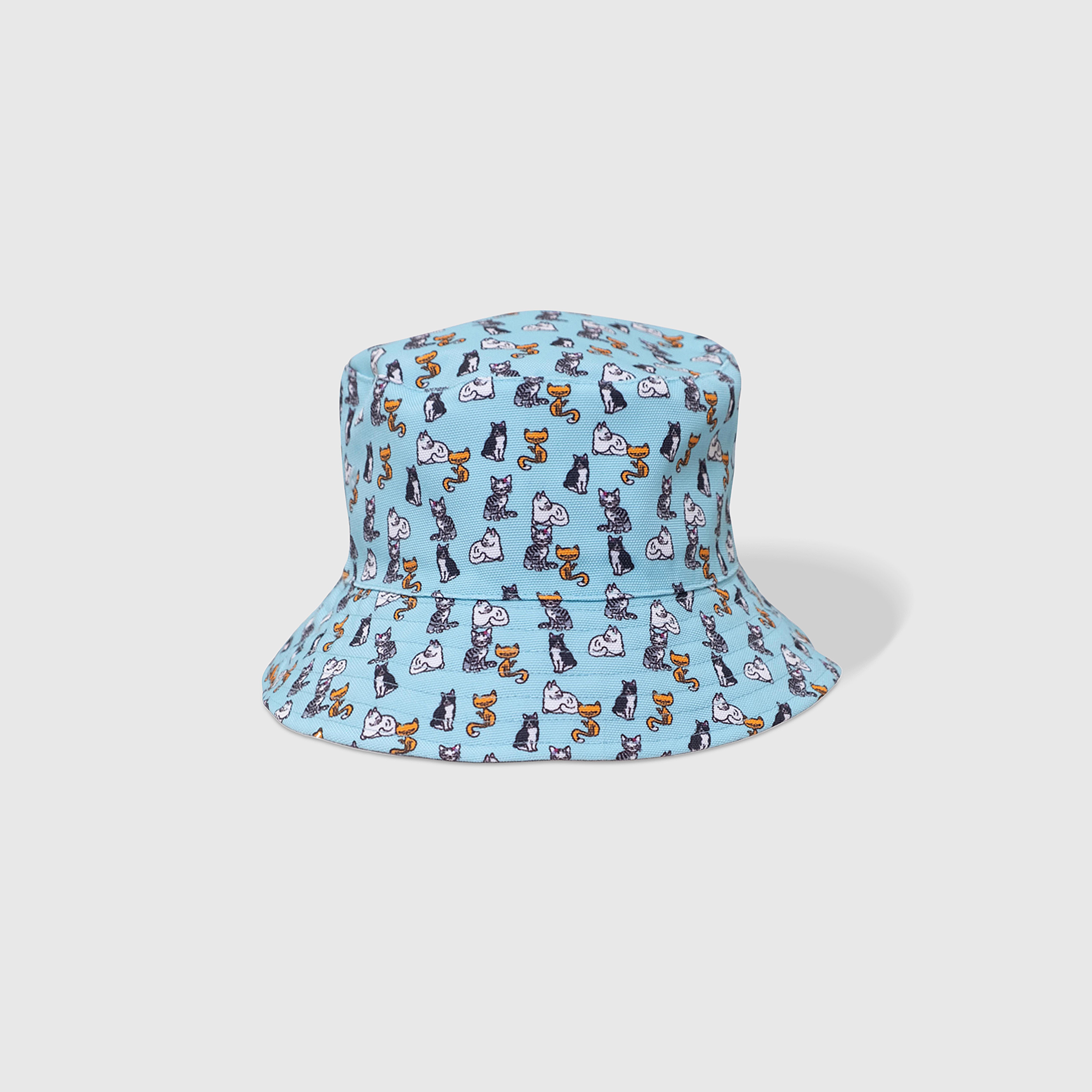 Reversible Bucket Hat – Pals in Print Collection: Sweet Cats