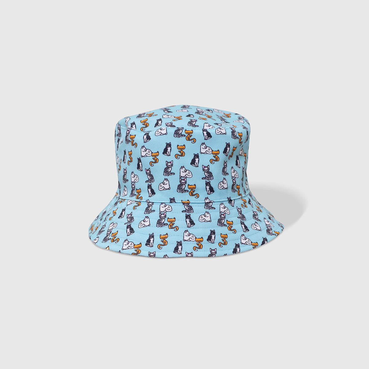 Reversible Bucket Hat – Pals in Print Collection: Sweet Cats
