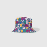 Reversible Bucket Hat – Pals in Print Collection: Walter & Friends