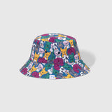 Reversible Bucket Hat – Pals in Print Collection: Walter & Friends