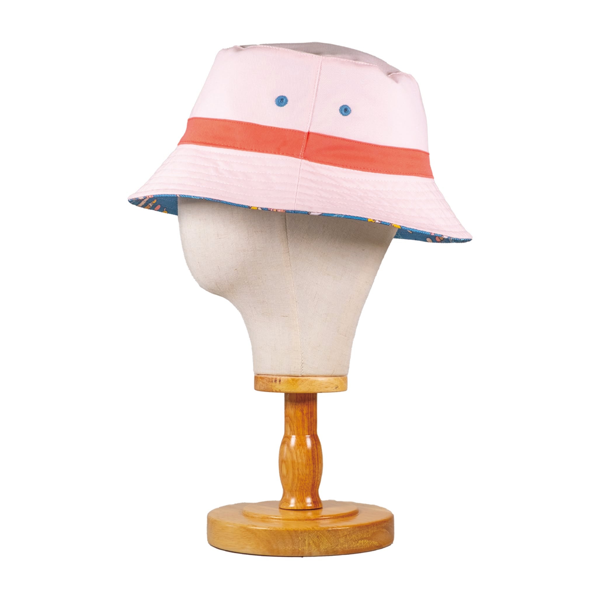 Reversible Kids Bucket Hat – Ice Cream Print | Summer Hat for Kids with 2-in-1 Design, Appliqué Patch & All-Over Print