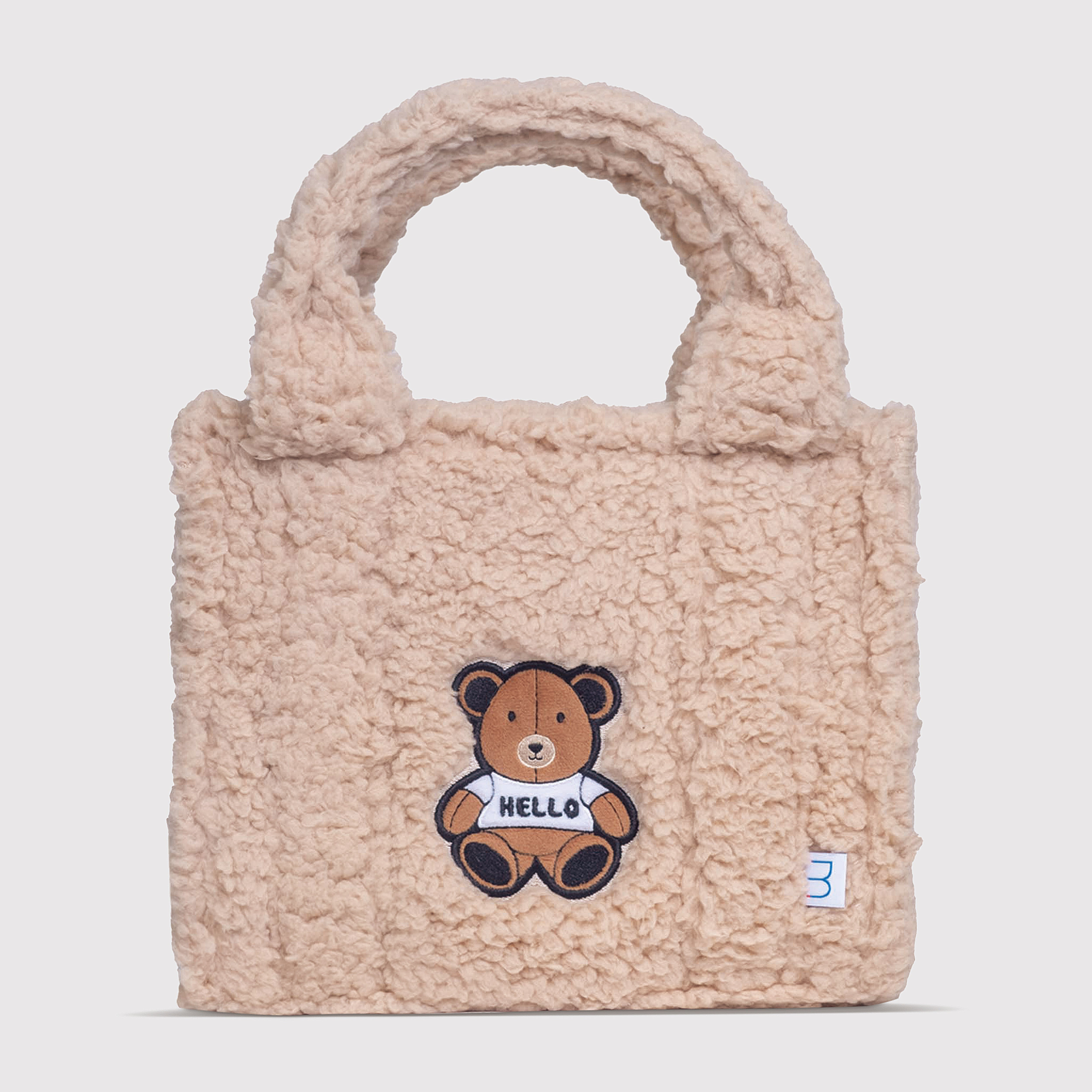 Sherpa Tote Bag – Cozy, Colorful & Convertible with Matching Coin Purse, Teddy Bear
