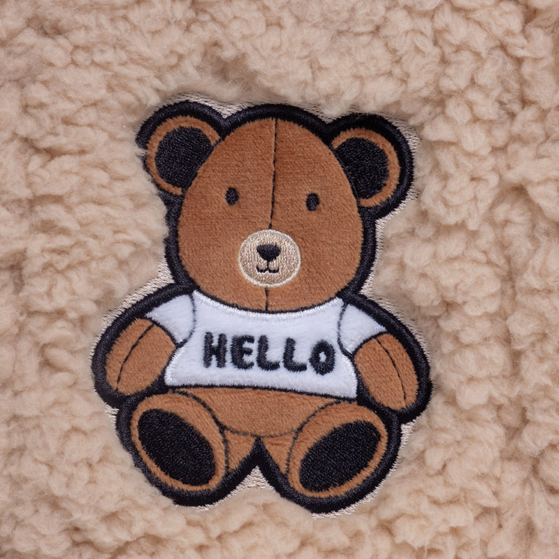 Sherpa Tote + Coin Purse – Teddy Bear Design – mimish, inc.