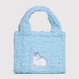 Sherpa Tote Bag – Cozy, Colorful & Convertible with Matching Coin Purse, Sweet Cats